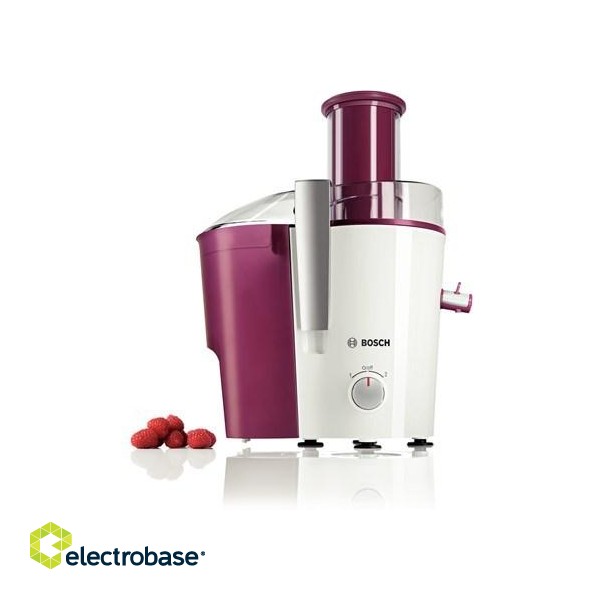 Bosch MES25C0 juice maker Centrifugal juicer 700 W Cherry (fruit), Transparent, White paveikslėlis 5
