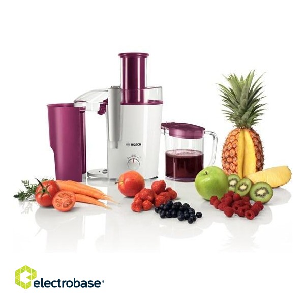 Bosch MES25C0 juice maker Centrifugal juicer 700 W Cherry (fruit), Transparent, White paveikslėlis 7