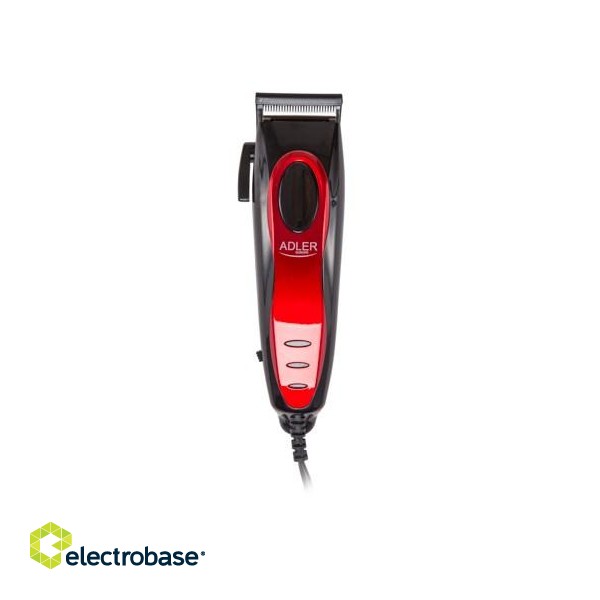 Adler AD 2825 hair trimmers/clipper Black, Red image 2