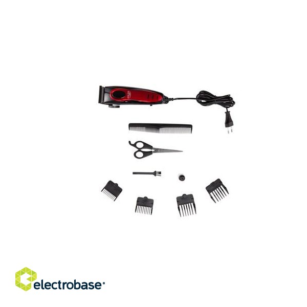 Adler AD 2825 hair trimmers/clipper Black, Red image 5
