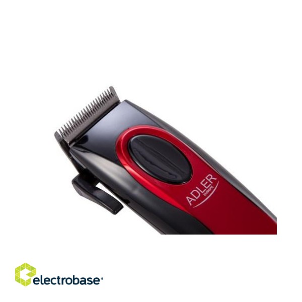 Adler AD 2825 hair trimmers/clipper Black, Red image 6
