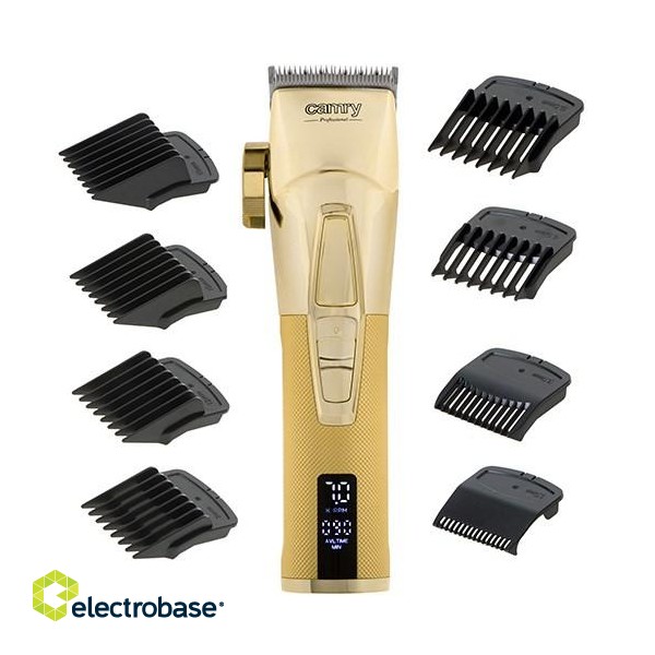 Camry | Premium Hair Clipper | CR 2835g | Cordless | Number of length steps 1 | Gold image 1