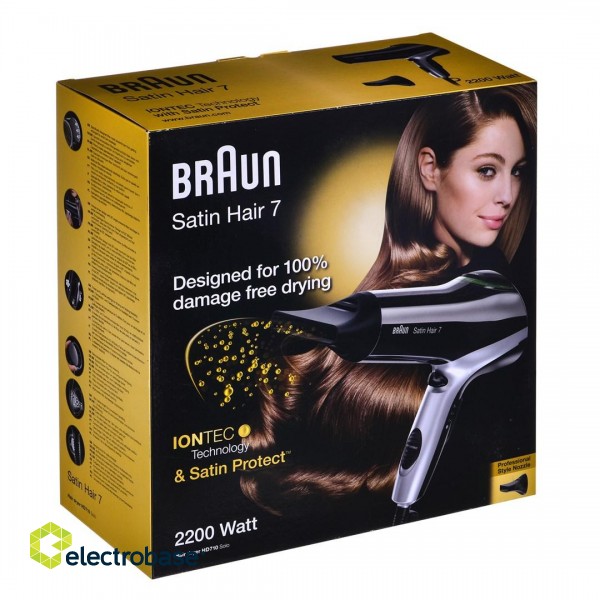 Braun HD710 2200 W Black, Silver image 9