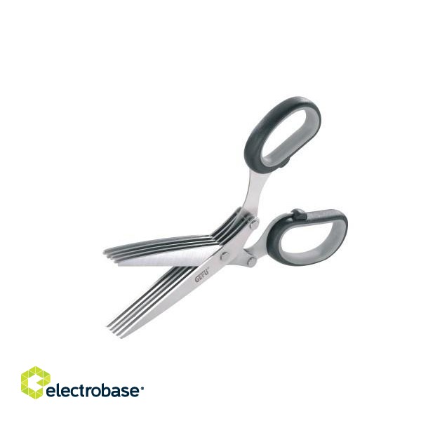 GEFU 12660 kitchen scissors 191 mm Black, Stainless steel Herb фото 1