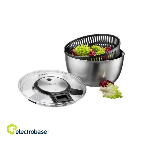 GEFU Speedwing salad spinner Stainless steel Button image 1