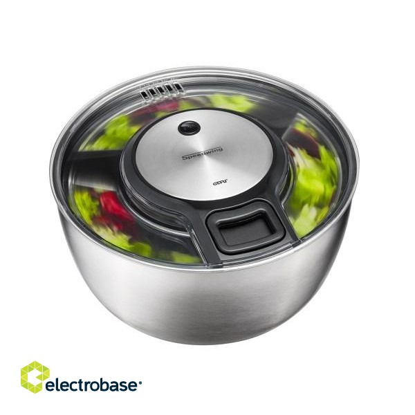 GEFU Speedwing salad spinner Stainless steel Button image 2