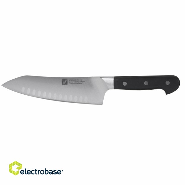 Santoku Compact Knife with Zwilling Pro Grooves - 18 cm image 2