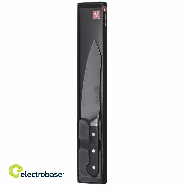 Santoku Compact Knife with Zwilling Pro Grooves - 18 cm image 9