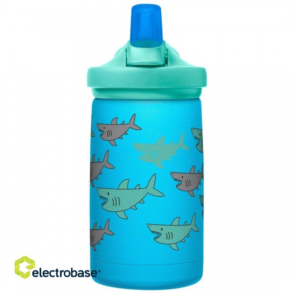 Butelka termiczna dla dzieci CamelBak eddy+ Kids SST Vacuum Insulated 350ml, School of Sharks image 4