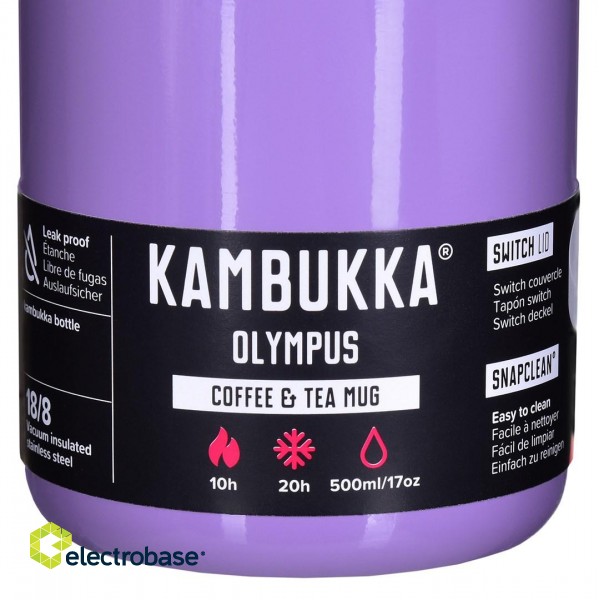 Kambukka Olympus Violet - thermal mug, 500 ml image 7