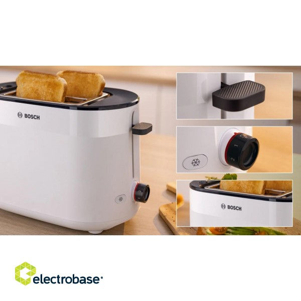 Bosch TAT2M121 toaster 6 2 slice(s) 950 W White image 5
