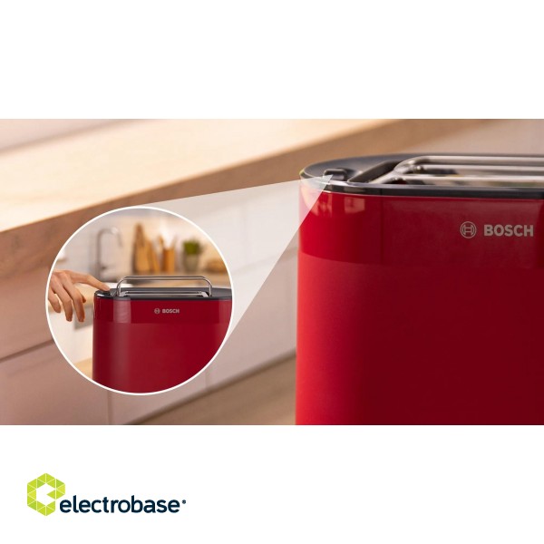 Bosch TAT2M124 toaster 6 2 slice(s) 950 W Red image 8
