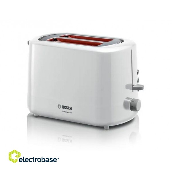 Bosch TAT3A111 toaster 7 2 slice(s) 800 W White image 1