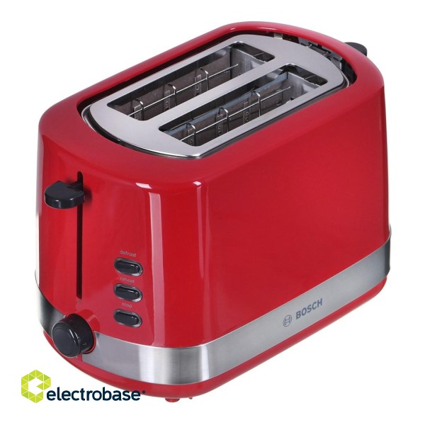 Bosch TAT6A514 toaster 2 slice(s) 800 W Red image 1