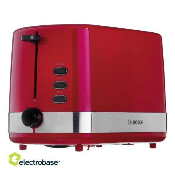 Bosch TAT6A514 toaster 2 slice(s) 800 W Red фото 5