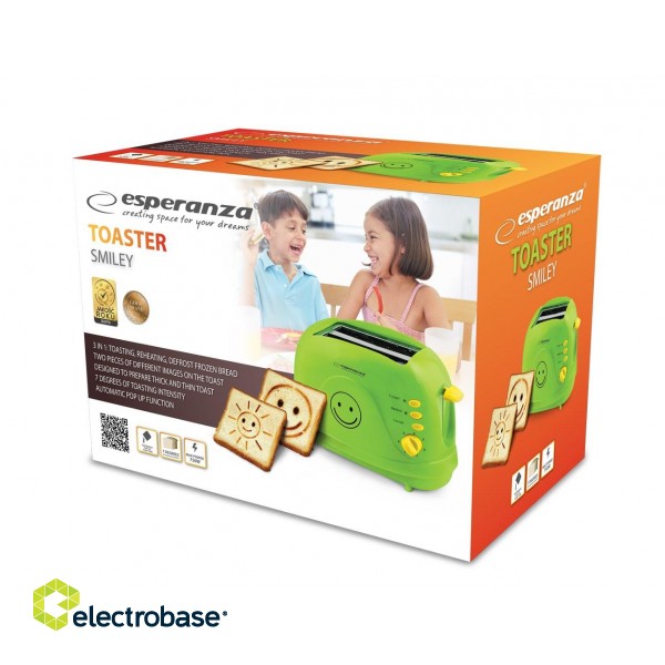Esperanza EKT003 Toaster 750 W Green image 5