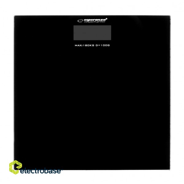 Esperanza EBS002K personal scale Electronic personal scale Square Black paveikslėlis 2