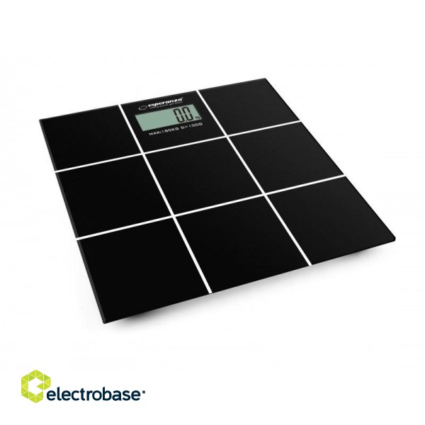 Esperanza EBS004 personal scale Rectangle Black Electronic personal scale image 1