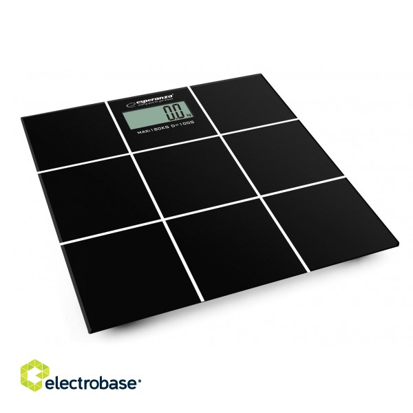 Esperanza EBS004 personal scale Rectangle Black Electronic personal scale image 2