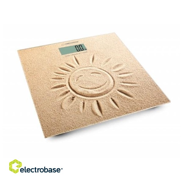 Esperanza EBS006 personal scale Electronic personal scale Square Beige paveikslėlis 1