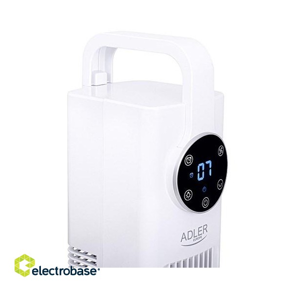 Adler | Fan | AD 7333 | Fan Tower | White | Diameter 109 cm | Number of speeds 3 | Oscillation | 120 W | Yes image 1