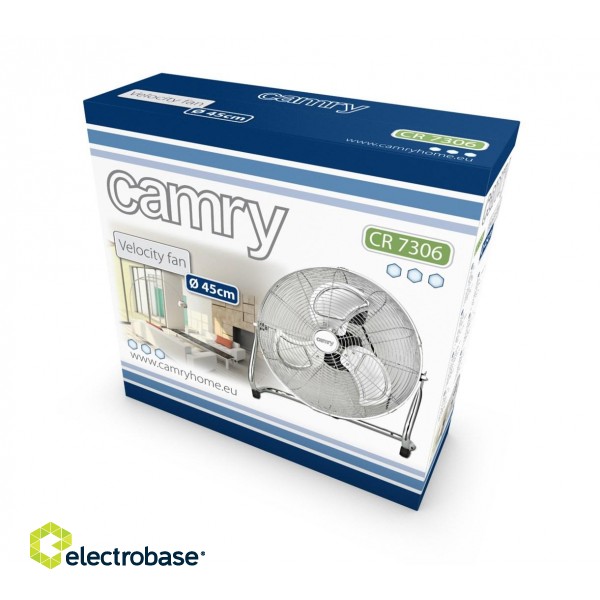 Camry CR 7306 household fan Silver,Stainless steel image 2