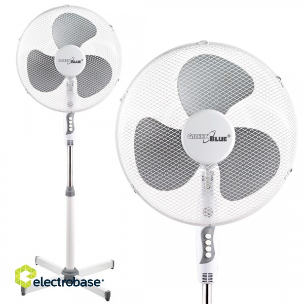GreenBlue GB560 floor fan, 40W, 3 airflow levels, 1.20m high, 1.5m cable, GB560 paveikslėlis 7