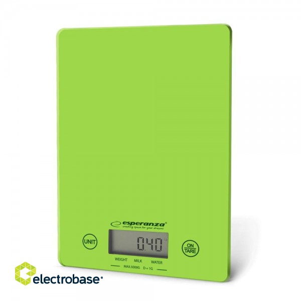 Esperanza EKS002G kitchen scale Electronic kitchen scale Green,Yellow Countertop Rectangle фото 1