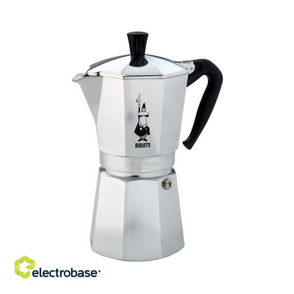 Bialetti Moka Express Moka pot 0.775 L Aluminium, Black paveikslėlis 1