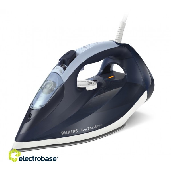 Philips 7000 series DST7030/20 iron Dry & Steam iron SteamGlide Plus soleplate 2800 W Blue paveikslėlis 1