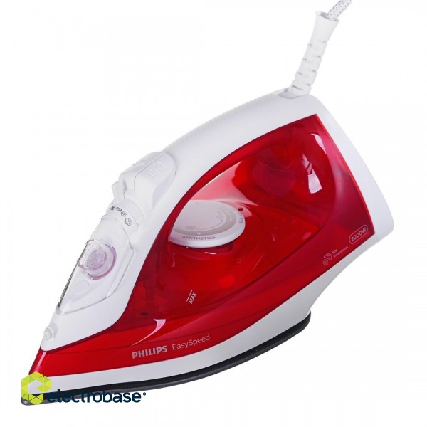Philips EasySpeed GC1742/40 iron Dry & Steam iron Non-stick soleplate 2000 W Red, White фото 1