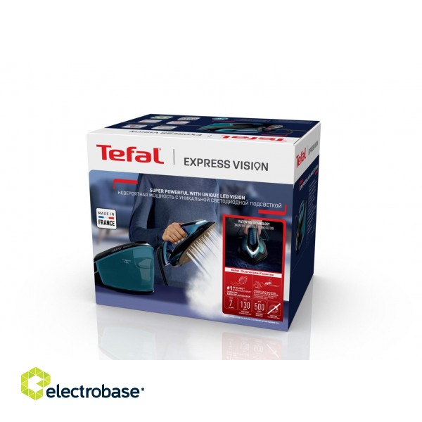 Tefal Express Vision SV8151 2800 W 1.8 L Durilium AirGlide Autoclean soleplate Blue, Black image 2