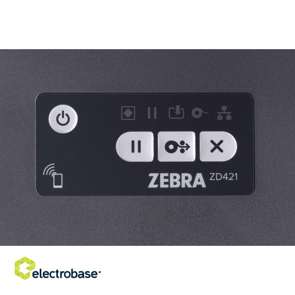 Zebra ZD421D label printer Direct thermal 300 x 300 DPI 102 mm/sec Wired & Wireless Bluetooth paveikslėlis 10