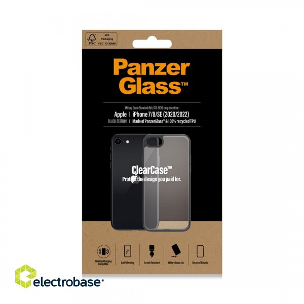 PanzerGlass ® ClearCase Apple iPhone 8 | 7 | SE (2020/2022) | Black image 2