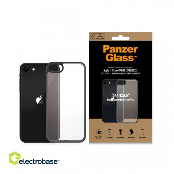 PanzerGlass ® ClearCase Apple iPhone 8 | 7 | SE (2020/2022) | Black image 3