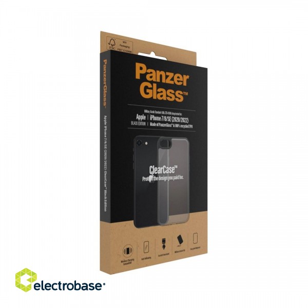 PanzerGlass ® ClearCase Apple iPhone 8 | 7 | SE (2020/2022) | Black image 4