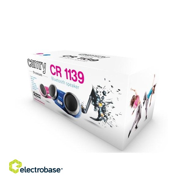 Camry Premium CR 1139p Stereo portable speaker Black, Grey, Pink 5 W image 6