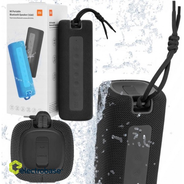 Xiaomi | Bluetooth Speaker | Mi Portable Speaker | Waterproof | Bluetooth | Black | ? | dB image 5