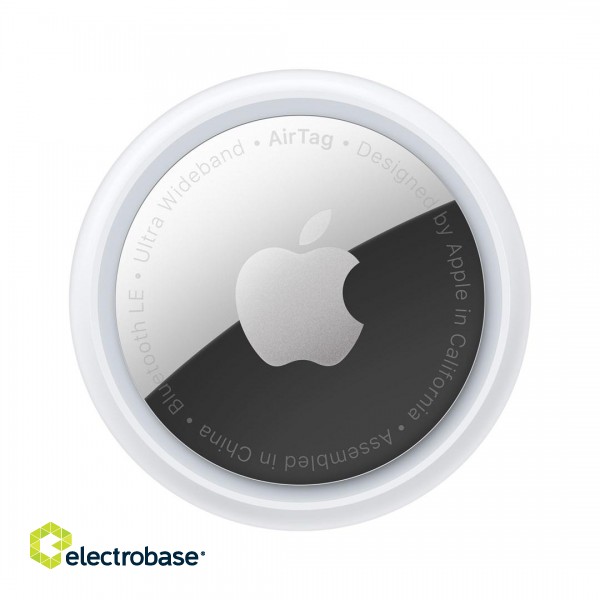 Apple AirTag Item Finder Silver, White image 6