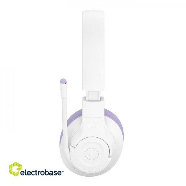 Belkin SOUNDFORMINSPIRE OVEREAR HEADSET LAV Wired & Wireless Head-band Calls/Music USB Type-C Bluetooth Lavender, White фото 2