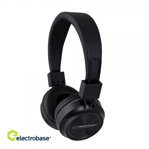 Esperanza EH219 Bluetooth RGB headphones Headband, Black image 1