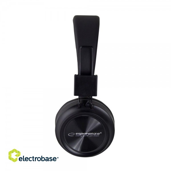 Esperanza EH219 Bluetooth RGB headphones Headband, Black image 3
