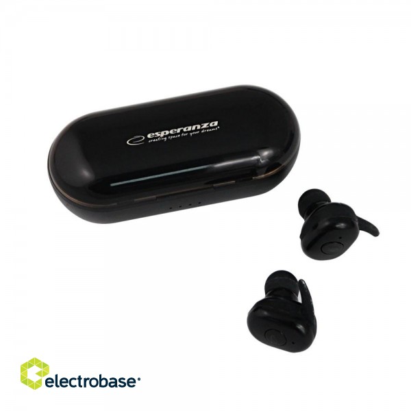 Esperanza EH225K Bluetooth In-Ear Headphone TWS Black paveikslėlis 4
