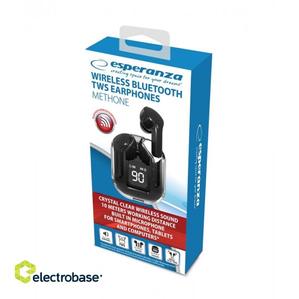 Esperanza EH238K Bluetooth In-Ear Headphone TWS Black image 5