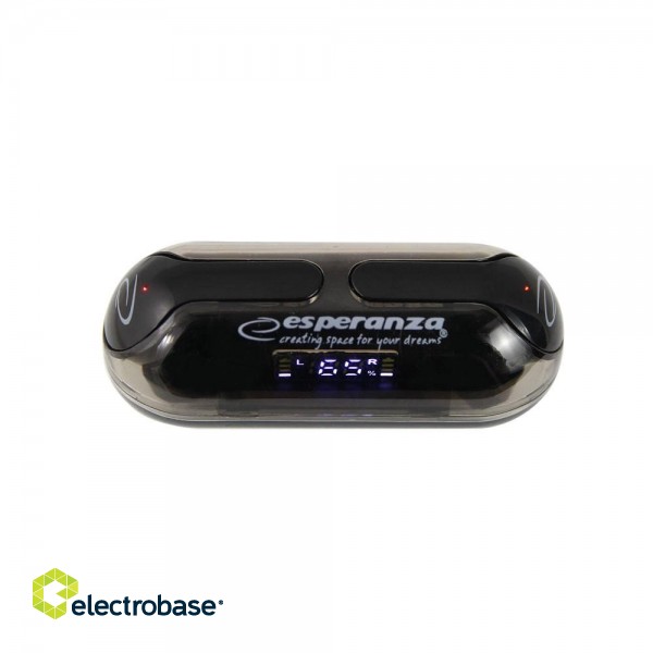 Esperanza EH239K Bluetooth In-Ear Headphone TWS Black paveikslėlis 2