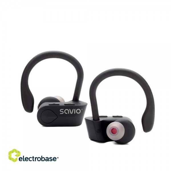 Savio TWS-03 Wireless Bluetooth Earphones, Black фото 2