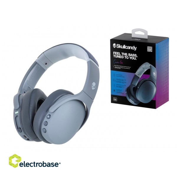 Skullcandy Crusher Evo Headphones Wired & Wireless Head-band Calls/Music USB Type-C Bluetooth Grey image 1