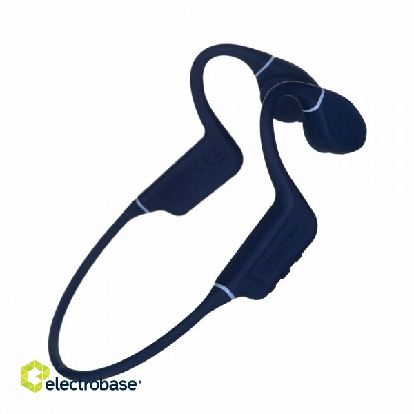 Creative Labs Creative Outlier Free Pro Headset Wireless Neck-band Calls/Music/Sport/Everyday Bluetooth Blue image 5