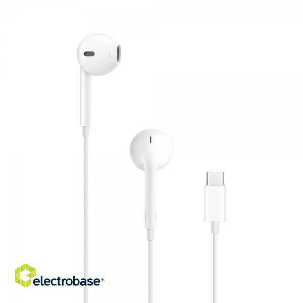 Apple EarPods (USB‑C) Headset Wired In-ear Calls/Music USB Type-C White image 1