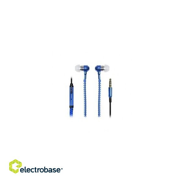 Vakoss SK-214B Headphones Wired In-ear Calls/Music Blue image 1
